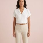 Blusa blanca de lino