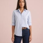 Camisa de rayas celeste
